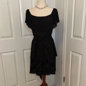 White House Black Market Black and White Midi Dress **Jewelry not included ***